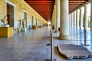Visit stoa of attalos at ancient agora in athens greece