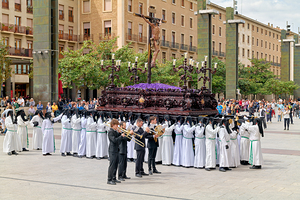 Zaragoza. Saragossa. Aragon. Spain.  Processions of the Easter Holy Week