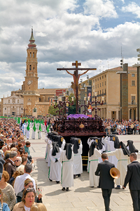 Zaragoza. Saragossa. Aragon. Spain.  Processions of the Easter Holy Week