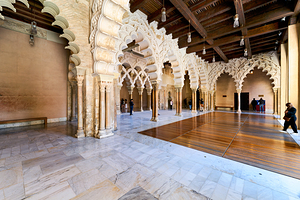 Zaragoza. Saragossa. Aragon. Spain. Aljafería Palace