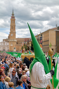 Zaragoza. Saragossa. Aragon. Spain.  Processions of the Easter Holy Week