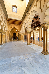 Zaragoza. Saragossa. Aragon. Spain. Aljafería Palace