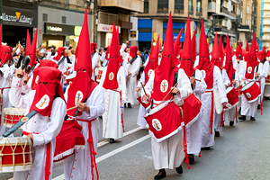 Zaragoza. Saragossa. Aragon. Spain.  Processions of the Easter Holy Week