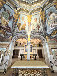 Interior of Santa Maria alla Fontana church in Milan Italy wit