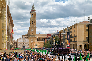 Zaragoza. Saragossa. Aragon. Spain.  Processions of the Easter Holy Week