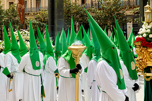 Zaragoza. Saragossa. Aragon. Spain.  Processions of the Easter Holy Week