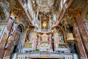 Exploring st. johann nepomuk in asam church munich bavaria