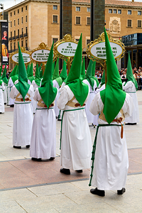 Zaragoza. Saragossa. Aragon. Spain.  Processions of the Easter Holy Week