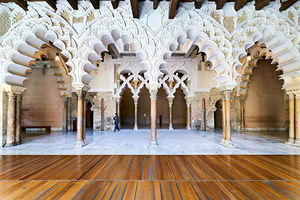 Zaragoza. Saragossa. Aragon. Spain. Aljafería Palace