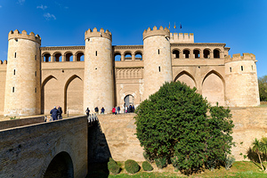 Zaragoza. Saragossa. Aragon. Spain. Aljafería Palace