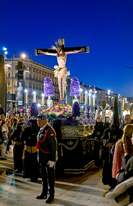 Zaragoza. Saragossa. Aragon. Spain.  Processions of the Easter Holy Week