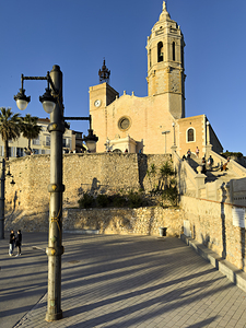 Sitges Catalunya Spain. Church esglesia de Sant Bartomeu i Santa Tecla