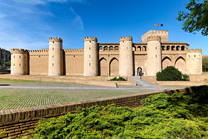 Zaragoza. Saragossa. Aragon. Spain. Aljafería Palace