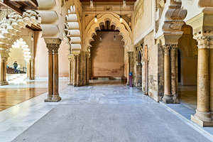 Zaragoza. Saragossa. Aragon. Spain. Aljafería Palace