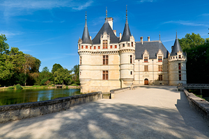 Visit Chateau dAzay le Rideau in Loire Valley France at noon