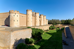 Zaragoza. Saragossa. Aragon. Spain. Aljafería Palace