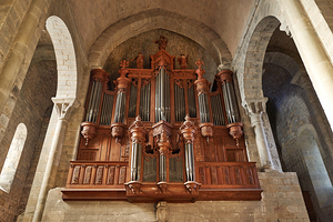 Historic organ at a church in Carcassonne France