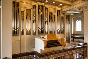Pipe organ located in Reykjavik Cathedral in Iceland