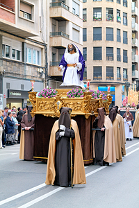 Zaragoza. Saragossa. Aragon. Spain.  Processions of the Easter Holy Week