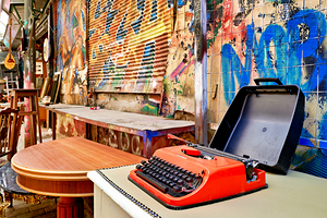 Visit to Monastiraki flea market in Athens Greece shows vintage 