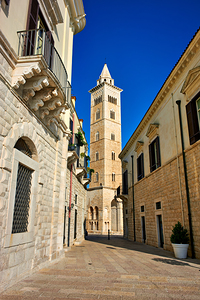 Apulia Puglia Italy. Trani. Basilica Cattedrale Beata Maria Vergine Assunta dedicated to Saint Nicholas
