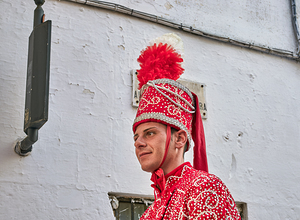 Apulia Puglia Italy. Ostuni. Festival of Saint Orontius. The cavalcata a procession of horses in the streets of the town