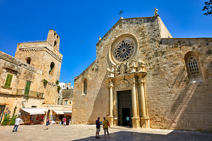 Apulia Puglia Salento. Italy. Otranto. The Cathedral of Santa Maria Annunziata
