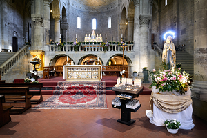 Arezzo Tuscany Italy. Santa Maria della Pieve church