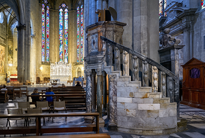 Arezzo Tuscany Italy. The Cathedral Cattedrale dei Santi Pietro e Donato