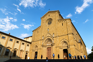 Arezzo Tuscany Italy. The Cathedral Cattedrale dei Santi Pietro e Donato
