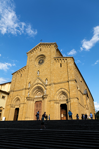 Arezzo Tuscany Italy. The Cathedral Cattedrale dei Santi Pietro e Donato