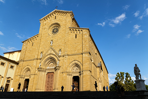 Arezzo Tuscany Italy. The Cathedral Cattedrale dei Santi Pietro e Donato