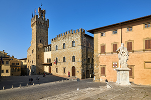 Arezzo Tuscany Italy. Palazzo dei Priori Communal Palace