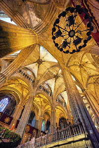 Barcelona. Catalonia. Spain. The Cathedral of the Holy Cross and Saint Eulalia