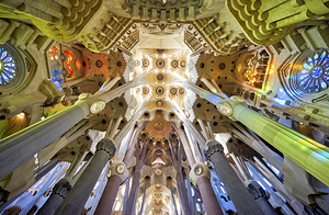 SPAIN Barcelona. Basílica de la Sagrada Família