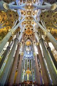 Barcelona. Catalonia. Spain. Basílica de la Sagrada Família