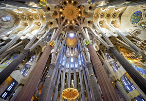 Barcelona. Catalonia. Spain. Basílica de la Sagrada Família