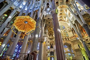Barcelona. Catalonia. Spain. Basílica de la Sagrada Família