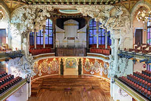 Barcelona. Catalonia. Spain. Palau de la musica catalana concert hall