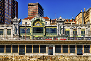 Bilbao Biscay Spain. The Railway Station