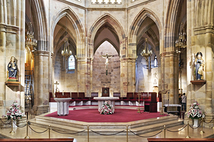 Bilbao Biscay Spain. The interiors of the Cathedral