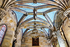 Bilbao Biscay Spain. The interiors of the Cathedral