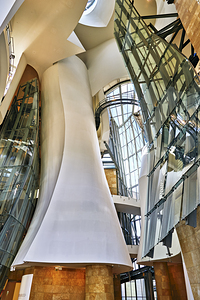 Bilbao Biscay Spain. The interiors of the Guggenheim Museum