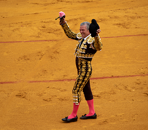 ANDALUSIA SPAIN. Bullfight in Seville Arena