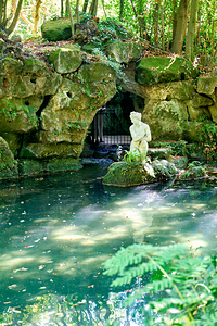 Caserta Campania Italy. The Royal Palace. The bath of Venus