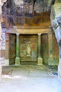 Caserta Campania Italy. The Royal Palace. The Cryptoporticus at the Bath of Venus
