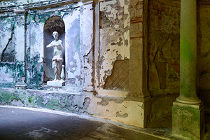 Caserta Campania Italy. The Royal Palace. The Cryptoporticus at the Bath of Venus