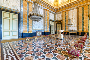 Caserta Campania Italy. The Royal Palace. The Hall of Mars
