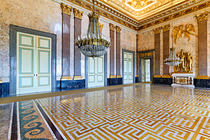 Caserta Campania Italy. The Royal Palace. The Hall of Astrea