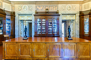 Caserta Campania Italy. The Royal Palace. The Palatine Library